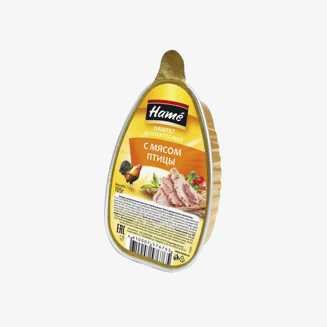 Паштет Hame из мяса птицы, 105 г