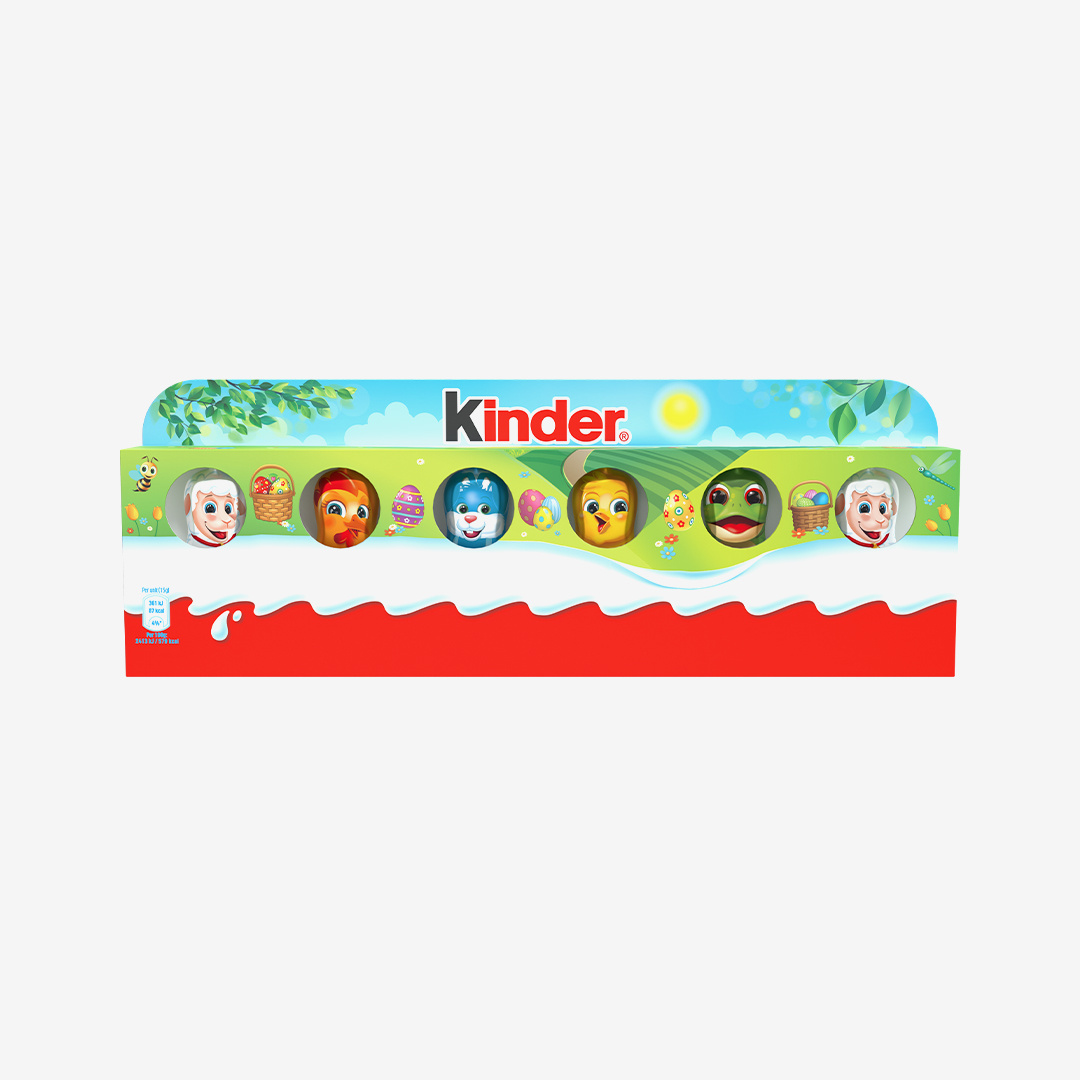Фигурный молочный шоколад Kinder, 90 г