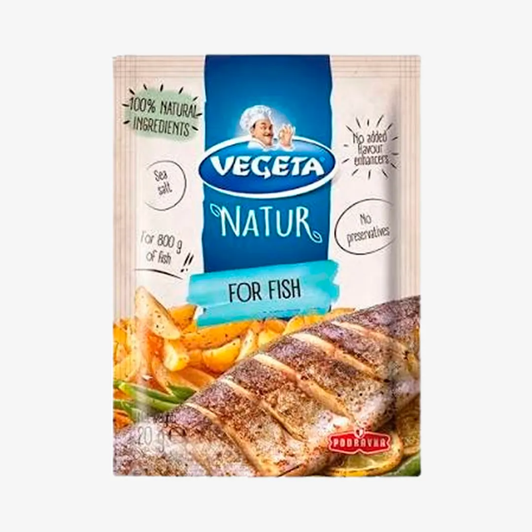 Приправа Vegeta Natur для рыбы, 20 г
